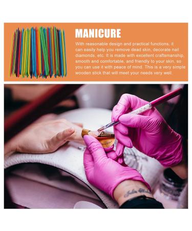 Uonlytech 4 Pack 400PCs Manicure & Cuticle Remover Wooden Sticks - Effective Dead Skin & Hygiene Cleaning Tool - Buy Online on GoSupps.com