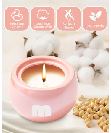 WDS WONDROUS Pink Apple Scented Candles | Soy Wax Aromatherapy Candle Gift Set for Mother s Day | Decorative Home Candles - Set of 3 - Buy Online on GoSupps.com