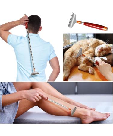 Shop Azymi Oversize Back Scratcher - Expandable with Wooden Handle & 15 Teeth Claw | Ideal for Men & Women - Durable & Effective! - Buy Online on GoSupps.com
