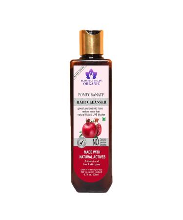 Blessfull Healing Organic Pomegranate Hair Cleanser | Shampoo 200 ML (Packing May Vary)