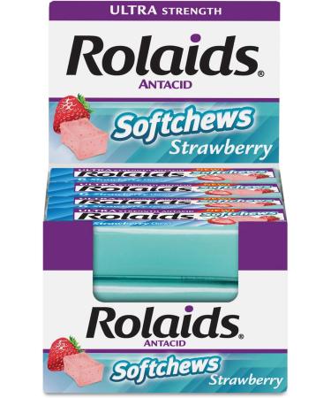 Ultra Strength Antacid Softchews - Strawberry Flavor | 6 Softchews/Pack | 12 Packs/Box | International Shipping Available - Buy Online on GoSupps.com