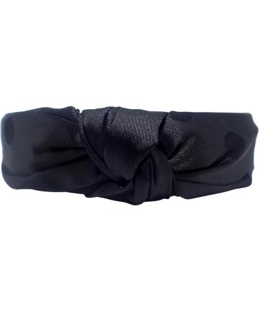 Topkids Accessories Satin Knot Alice Bands Adult Women Hair Accessories for Women Hair Bands for Women Thick Headband Womens Headbands Head Bands Adult Women Wide Headbands (Black) - Buy Online on GoSupps.com