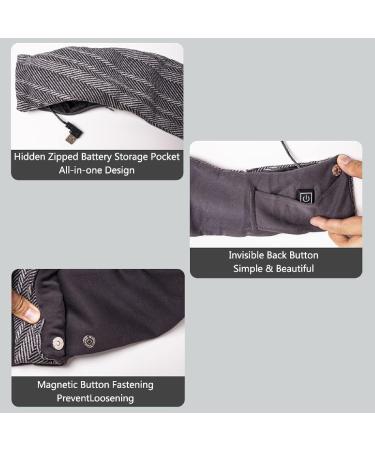 Tophomer Heated Scarf - USB Neck Warmer with 3 Heat Settings | Cold Weather Protection for Outdoor Activities | Winter Essential in White - Buy Online on GoSupps.com