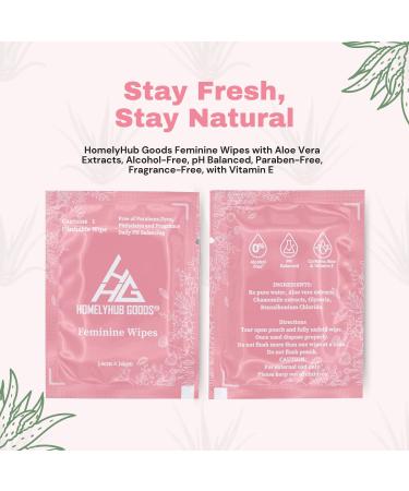 Feminine Flushable Wipes - Individually Wrapped Unscented Perfect for Travel - International Shipping - Buy Online on GoSupps.com
