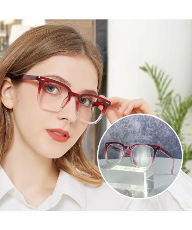 OCCI CHIARI Oversized Reading Glasses for Women - International Shipping | Stylish Readers 1.0-6.0 in Red - Buy Online on GoSupps.com