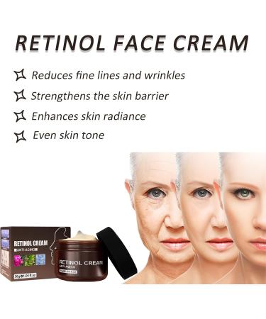 Retinol Moisturising Cream Retinol Anti-Ageing Cream with Retinol Hyaluronic Acid and Vitamin C for Even Skin Tone Moisturising Skin Retinol Extract for Men and Women Cream for Mature Skin - Buy Online on GoSupps.com