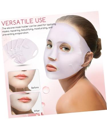 Ipetboom 5 pi ces Masques Visage Silicone R utilisables Souples Hydratants Couvre-masque Facial Confortables Pour Soins Peau - Buy Online on GoSupps.com