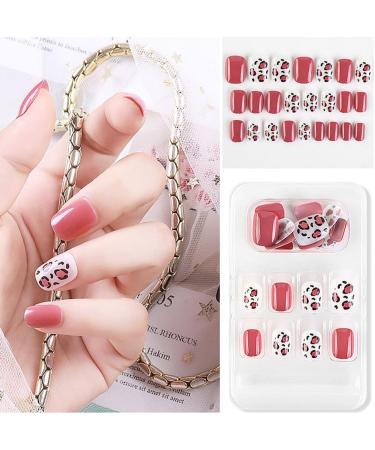 dijiusidy False Nail Fashionable Various Shapes Fingernail Full Coverage Strong Viscosity Adjustable Paster for Manicure Art 17 F741 17 1 count (Pack of 1) - Buy Online on GoSupps.com