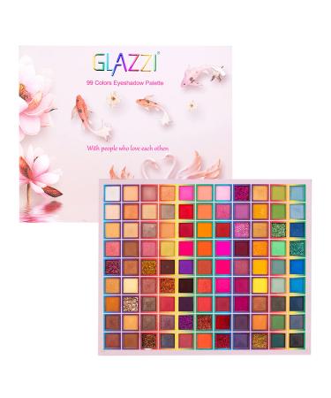 99 Colors Shimmer Eyeshadow Makeup Palette for Eyes- Professional Matte Glitter Long Lasting Rainbow Eye Shadow - High Pigmented Waterproof Colorful Powder for Women #1 - Buy Online on GoSupps.com