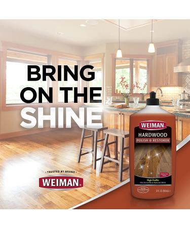 Weiman Hardwood Floor Cleaner and Polish Restorer Combo - 2 Pack | High-Traffic Natural Shine | Removes Scratches, Adds Protective Layer - Buy Online on GoSupps.com
