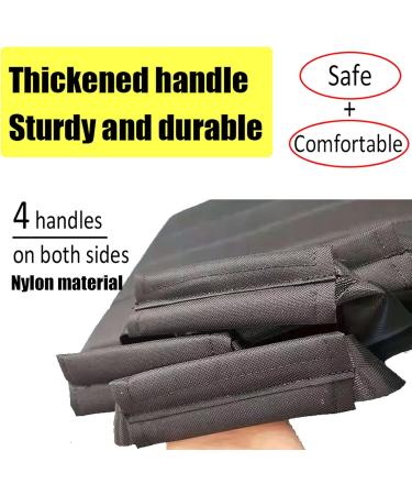 Transfer Nursing Sling Positioning Bed Pad with Handles Slide Sheet for Moving Patients Aid Caregiver to Turn/Lift/Transfer for Bedridden Elderly and Disabled 110cm 72cm Black - Buy Online on GoSupps.com