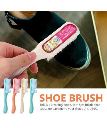 Exceart 4pcs Shoe & Clothing Cleaning Tool Set - Soft Scrub Brush for Shoes Boots & Clothes - Durable Plastic Handle for Effective Laundry Cleaning - Buy Online on GoSupps.com