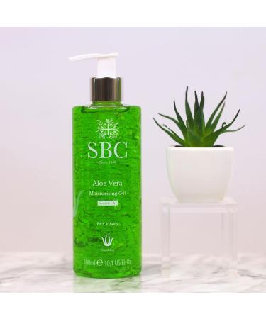 SBC Skincare Moisture Cream with Aloe Vera | 300ml Soothing & Protective Body Lotion | Hydrating Gel for Face & Body - Buy Online on GoSupps.com