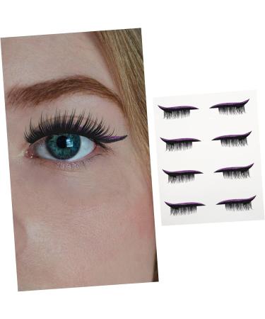 Healvian 4 Pairs self- adhesive eye line sticker eyeliner strips sticker 1 count (Pack of 1) Purple - Buy Online on GoSupps.com