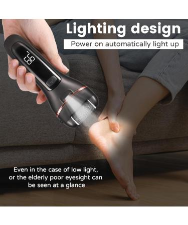 Hoquare Electric Foot File 16 in 1 Hard Skin Remover for Feet Waterproof Foot Scrub Callus Remover with 3 Replacement Rollers LCD Display Rechargeable Professional Pedicure Set Scrubber Care Kit - Buy Online on GoSupps.com