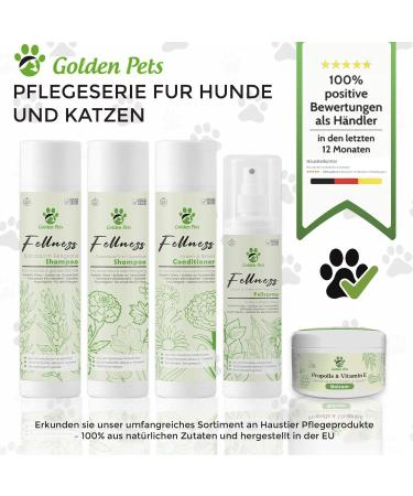 Sensitive Dog Shampoo - 100% Natural Itching Relief & Fur Shine for All Dogs | 250 ml + Free Golden Pets E-Book - Buy Online on GoSupps.com