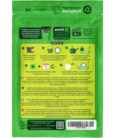 Envii Sludge Klear Pond Sludge Remover Tablets - 6 pack | 30,000L Treatment | Natural Bacteria | Controls Organic Waste | Fish & Wildlife Safe - Buy Online on GoSupps.com