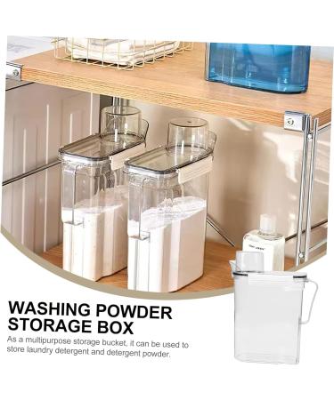 PLAFOPE 3pcs Laundry Storage Box Fabric Softener Holder Tide Laundry Liquid Plastic Transparent - Buy Online on GoSupps.com