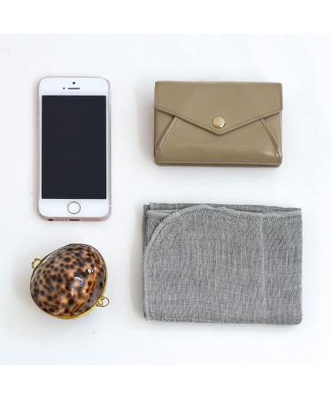 Nawrap Organic Binchotan Face Towel - Naturally Anti-Odor - Gray/Ivory - Buy Online on GoSupps.com