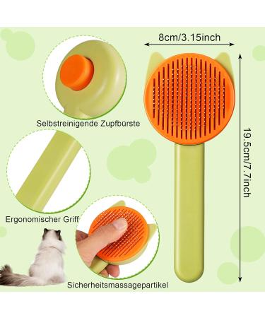 Fantesi Cat & Dog Brush | Grip Comb for Long & Short Hair | Easy Animal Hair Cleaning - Buy Online on GoSupps.com