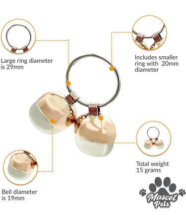 Hound & Yard Extra Loud Cat/Dog Collar Bells Charm M - Pack of 1 - Buy Online on GoSupps.com
