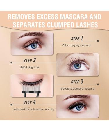 3PCS Eyelash Comb & Brow Brush Set - Lash Separator & Eyebrow Spoolie for Clump-Free Mascara | International Shipping - Buy Online on GoSupps.com