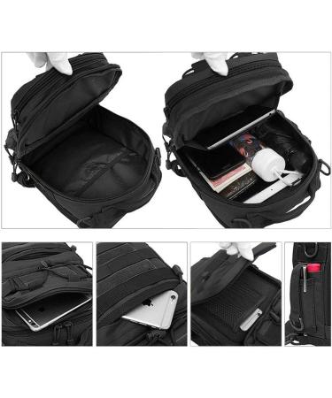Huntvp Tactical Sling Backpack - Water-Repellent Military Shoulder Bag for Fishing Camping & Outdoor Sports - Camouflage Crossbody Bag - Buy Online on GoSupps.com
