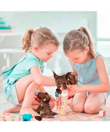 Lilizzhoumax Ankylosaurus Dinosaur Hand Puppet Plush Toy - Interactive Stuffed Animal for Kids - Educational Role-Playing Toy and Home Decoration - Buy Online on GoSupps.com