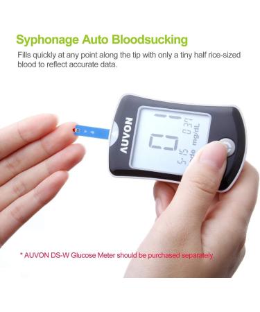 AUVON I-QARE DS-W Glucose Test Strips for AUVON DS-W Meter - 100 Count (Pack of 1) - Buy Online on GoSupps.com