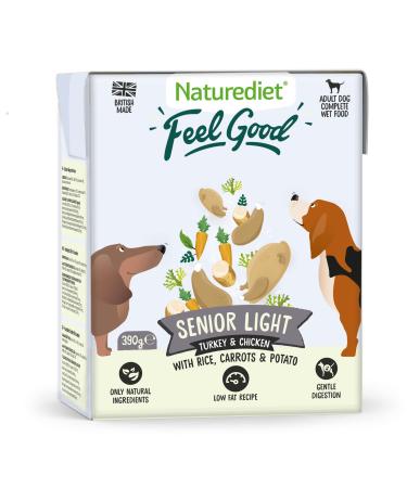 Naturediet - Feel Good Wet Dog Food Natural and Nutritionally Balanced Senior-Lite 390g (Pack of 18)