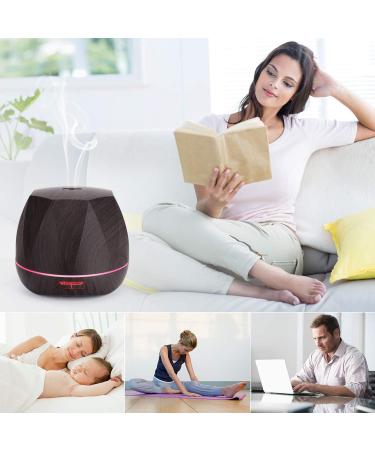 Buy Apore 550ml Aroma Diffuser Essential Oil Humidifier for Aromatherapy 7 LED Colors Adjustable Fog Low Water Protection - Buy Online on GoSupps.com