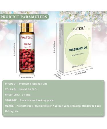 PHATOIL Litchi Fragrance Oil 10ml - Home Aromatherapy, Soap & Candle Making - Buy Online on GoSupps.com