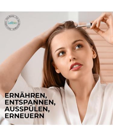 Lebbio Force & Schutz Hair Oil - 50 ml - 100% Natural - Scalp and Hair Strengthening Oil for Healthy Hair Growth - Stimulates Hair Growth - Cure - Buy Online on GoSupps.com