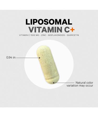 Codeage Liposomal Vitamin C Vitamins with Zinc Elderberry Citrus Bioflavonoids Ascorbic Acid Quercetin & Rose HIPS Fruit Vitamina C Liposomal Supplement Pills - Non-GMO Vegan - 90 Capsules - Buy Online on GoSupps.com