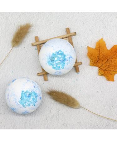 Peppermint Marine Oil Blue Bubble Bath Ball - Nourishing Skin Care with Loofah Sponge Handle - Moisturizing Coarse Ball for Clean & Refreshed Skin - Buy Online on GoSupps.com