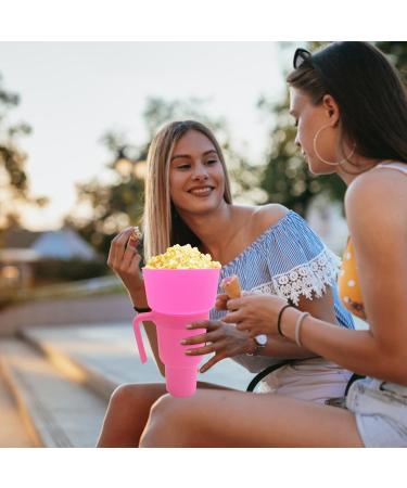 Stadium Snack Cup - Bucket Juice Drink Cup | Snack Containers for and Beverage for Travel Park Home Cinema or Movie Center Riastvy Pink - Buy Online on GoSupps.com