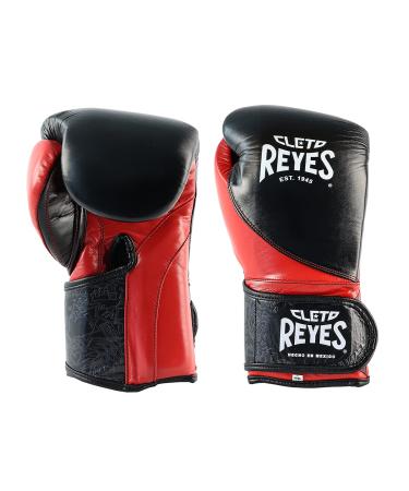 CLETO REYES High Precision Boxing Gloves with Hook and Loop Closure for Men and Women 8oz Black/Red