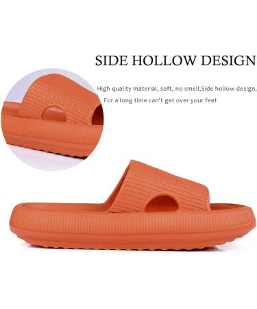 Monerffi Women's Vintage Outdoor Sandals | Anti-Slip Beach Slippers | Lightweight Open Toe Platform | Size 44/45 EU - Orange - Buy Online on GoSupps.com