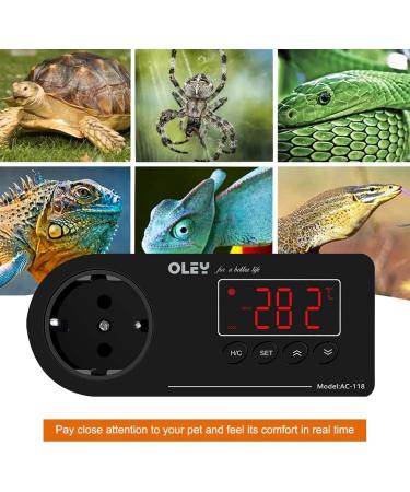 Buy Ayyds Temperature Control Sockets with NTC Sensor - Digital Temperature Controller for Greenhouses Farms & Reptile Terrariums - Buy Online on GoSupps.com