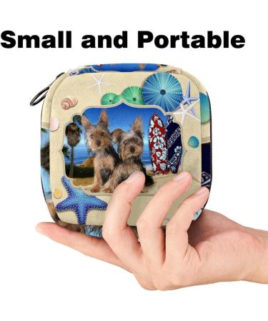 Cute Dogs Beach Napkin Storage Bag | Portable Menstrual Cup | Zipper Bags for Teens & Women - Shop Now! - Buy Online on GoSupps.com
