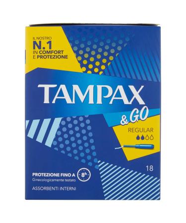 Tampax & Go Tampons regular 18 pieces 18 Unit (Pack of 1) regular
