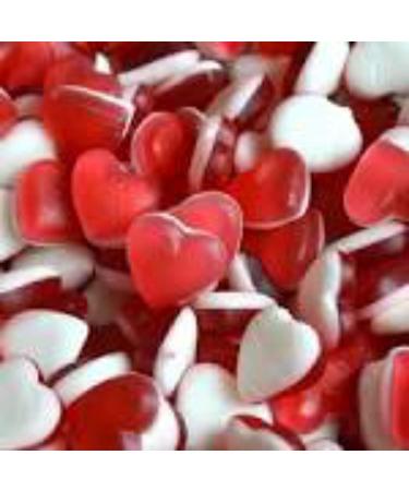 Heart Throbs Sweets | Heart Shaped Red White Gummies | Halal (1kg) - Buy Online on GoSupps.com