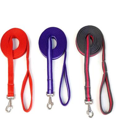 Horse Lunge Line/Large Dog Training Walking Lead Leash 25mm Padded Air Webbing Strong Very Soft Durable (30ft 9 Metres) (Black) 30ft (9 Metres) Black - Buy Online on GoSupps.com