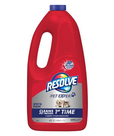 Resolve Pet Carpet Spot & Stain Remover Spray Refill, 60oz, cleans pet messes (SYNCHKG097508) - Buy Online on GoSupps.com
