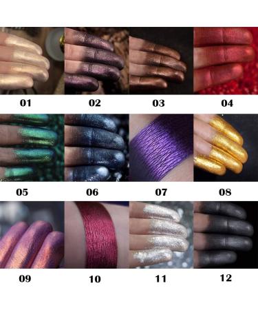 Allbesta Monochrome Eyeshadow Powder Glitter Satin Flash Eye Makeup Pigments Shadow Waterproof Long Lasting - Buy Online on GoSupps.com