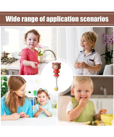Buy Cute 3D Cartoon Brown Bear Children's Toothbrush - Soft Bristles for Toddlers (1-6 Years) - Odorless & Perfect for Kids - Buy Online on GoSupps.com