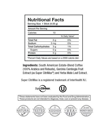 Premium Burn + Control Coffee with Garcinia Cambogia & Yerba Mate for Weight Management - 24 Count - Buy Online on GoSupps.com