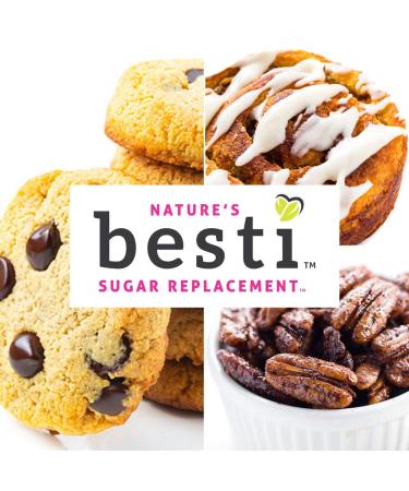 Wholesome Yum Besti 1:1 Natural Brown Sugar Replacement - Keto Monk Fruit Sweetener (16 oz) - Non GMO, Zero Carb, Zero Calorie Substitute - Buy Online on GoSupps.com