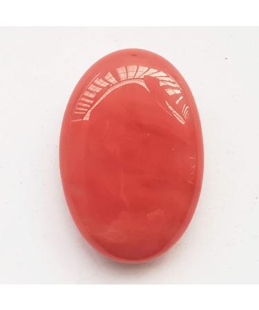Manekieko Cherry Quartz Worry Stones Oval Palm Pocket Healing Crystal Massage Spa Energy Stone