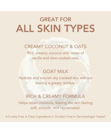 Dionis Creamy Coconut & Oats Goat Milk Body Lotion Refill Pouch & Skincare Scented Lotion Creamy Coconut & Oats 8.5 oz - Buy Online on GoSupps.com